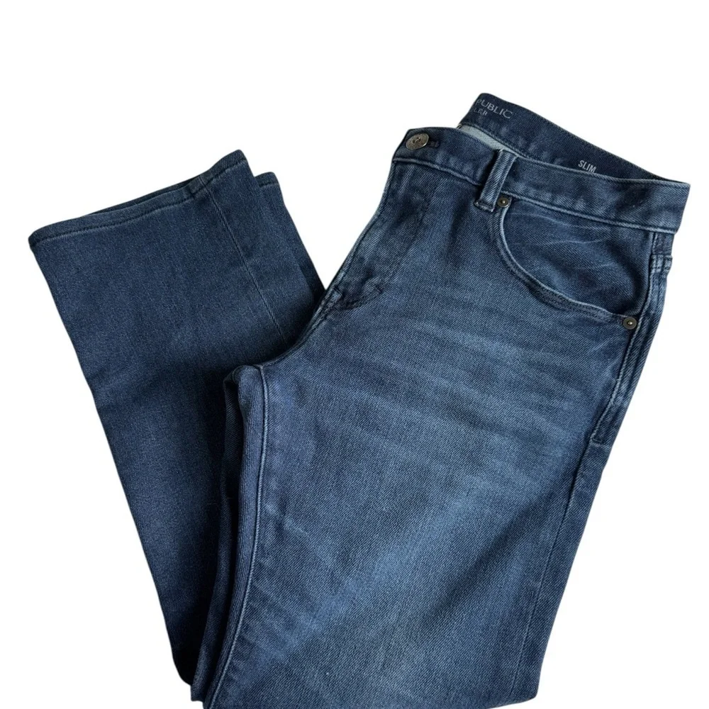Banana Republic Blue Straight Jeans Classic Style